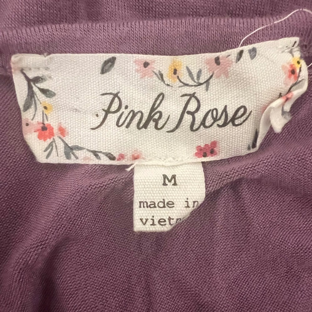 Pink‎ Rose Purple Bodysuit Adjustable Straps Casual Cute Tank Sleeveless - Picture 7 of 9